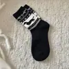 Calcetines de Nieve Estilo Fair Isle para Mujer Otoño e Invierno, Calcetines de Lana Retro con Bloques de Color, Calcetines Zhuji Gruesos y Cálidos