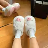 Pantufas de porquinho fofas e macias estilo 'healing', novo modelo outono/inverno 2026, pantufas de algodão fofas e quentes tipo slip-on para meninas
