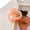 Textura Escarchada Mini Pinza Pequeña Estilo Coreano Accesorios para el Cabello Cuadrado Pinza para Flequillo de Mujer Pinza de Tiburón de Gama Alta Venta al por Mayor