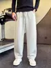 Pantalones rectos a rayas de moda para hombre, pantalones deportivos rectos elegantes y versátiles, nuevos pantalones largos casuales para hombre 2026