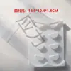 Caja de Embalaje Transparente para Pestañas Blancas Soporte Pestañas Postizas Soporte Base Pestañas Postizas Bandeja para Pestañas Soporte Caja para Pestañas