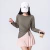 Ropa Suelta de Yoga para Mujer 2025 Nuevos Tops Deportivos Camisetas de Manga Larga Entrenamiento Fitness Blusas Ropa de Entrenamiento de Pilates