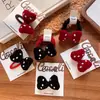 Anillos Rojos para el Cabello de Niños Otoño e Invierno Año Nuevo Niñas Lindo Lazo Polo Pinza BB Pinza Básica Padre-Hijo Accesorios para el Cabello
