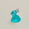 Miniatura Estéreo Criativa Desenho Animado Coelho Luminoso Animal Resina Artesanal DIY Joias Micro Paisagem Ornamentos Estéreo