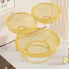 Bandeja de Frutas, Elegante, Requintada e Bonita, Sala de Estar, Mesa de Centro Doméstica, Cesta de Armazenamento de Frutas, Novo Luxo Acessível, Estante Elegante de Múltiplos Andares