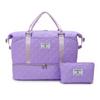 Bolsa de Viagem Grande Capacidade para Mulheres Viagens de Curta Distância Bolsa de Bagagem Conveniente Bolsa de Armazenamento Separada para Seco e Molhado Bolsa de Mão para Esportes e Fitness
