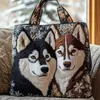 2026 Nova Série de Filhotes Transfronteiriça Estampa Digital Bolsa Tote Acolchoada de Ombro Fashion