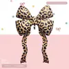 Globos de Foil con Moños de Cinta 3D de Moda, Varios Lazos Láser Rayados y de Estampado de Leopardo para Decoraciones de Fiesta al por Mayor