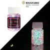 Polvo de Lentejuelas Luminosas con Brillo Transfronterizo 12 Colores Mezclados Polvo de Brillo Fluorescente Pegamento Flujo de Cáñamo DIY Lentejuelas Luminosas para Uñas