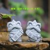 Imitação bluestone feliz pequeno leão decoração jardinagem flor tanque de peixes micro paisagem paisagem paisagem fenglion mestre pequena decoração estilo chinês