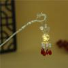 Lanterna Luminosa Hairpin Estilo Antigo Novo Chinês Hanfu Headwear Palace Lâmpada Traseira Cabeça Disco Hairpin Ano Novo Passo