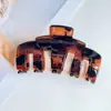 Pinza para el pelo grande con estampado de leopardo transfronterizo, Pasador versátil y elegante para mujer, Sensación de alta gama, Pinza de tiburón Accesorio para el cabello al por mayor