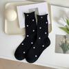 Meias femininas de malha fina de verão, respiráveis, absorventes de suor, estilo coreano, meias de comprimento médio, estilo balé, meias cinza empilhadas