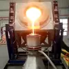 Horno de fusión de chatarra de acero inoxidable, horno de inducción de punto fijo para fundición, equipo de horno de colada continua para planta de reciclaje de metales, horno de frecuencia media