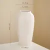 Jarrón de Cerámica Blanca, Estilo Minimalista Moderno, Versátil para Sala de Estar y Mesa de Comedor, Adecuado para Arreglos Florales, Plantas Hidropónicas y Decoraciones de Escritorio