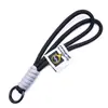 Colgante Llavero de Cuerda Trenzada de Nylon Anudada Bloque de Color Correa Corta para Teléfono Desmontable Accesorio de Correa Colgante Anti-Pérdida