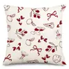 Fronha Mais Vendida da Amazon Fronha com Padrão de Flor de Amor Dia dos Namorados Decoração de Quarto Sofá Fronha Decorativa de Linho