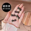 Mini Pinza para el Cabello con Lazo y Pedrería para Mujer, Exquisito Pinza para Flequillo Estilo Coreano, Pinza Lateral, Accesorio para el Cabello Versátil y Elegante