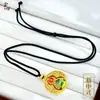 Pingente de Cabacinho da Sorte e da Paz, Ouro de Areia Tradicional, Esmalte Verde, Banhado a Cobre Dourado, Tendência Nacional, Acessório Retro Artístico