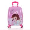 Maleta de Dibujos Animados Cuadrada de Ojos Grandes con Ruedas Giratorias para Niños, Equipaje con Contraseña de Cáscara de Huevo, Mochilas de 18 pulgadas, Maleta de Viaje