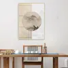Pintura de Impresión de Tinta de la Galería de Arte Qiao Jia: Pintura Decorativa para Sala de Estar Estilo Zen Tranquilo, Pintura Colgante para Comedor, Pintura Clásica de Loto para Sala de Té