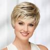 Pelucas Europeas y Americanas Transfronterizas para Mujeres con Cabello Corto y Liso, Pelucas Plateadas Grises Degradadas, Tocado, Cabello Corto Popular de Amazon