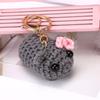 Transfronteiriço Hot Hand-woven Bee Sad Hamster Keychain Pequeno Amarelo Galinha Rato Pingente de Pelúcia Jóias Brinquedo