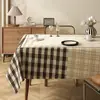 Toalha de Mesa Retrô Impermeável à Prova de Óleo Lavável Resistente ao Calor Toalha de Mesa para Mesa de Jantar 2026 Novo Modelo Luxo Leve High-End Tapete para Mesa de Centro Toalha de Mesa