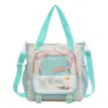 Bolsas Estilo Coreano 2025 com Cores Contrastantes, Novos Modelos de Inverno, Bolsas de Ombro de Grande Capacidade, Bolsas Transversais Práticas para Festas de Estudantes Casuais