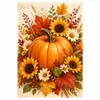 Bandeira de Jardim de Halloween Transfronteiriça com Estampa de Fantasma e Abóbora Festiva, Bandeira de Decoração de Quintal Impressa em Ambos os Lados, Personalizável