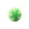 Dados poliédricos sintéticos de ojo de gato verde, poliedro tallado digitalmente, DND TRPG, dados de siete palos Z02
