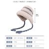 Gorro de lana para montar a caballo con correa y protección para las orejas, cálido, resistente al frío, para otoño e invierno, nuevo estilo