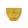 [Vidraria Zibo] Pote Cem Bênçãos e Tigela Tesouro Ornamento, Presente de Cerimônia de Inauguração, Cristal Citrino, Presente de Negócios Atrai Riqueza