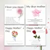 Tarjeta de felicitación para el Día de la Madre Nueva Ins Tarjeta de mensaje simple avanzada Floristería Ramo de flores Pastelería Regalo de acompañamiento Personalización