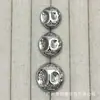 Botão de Metal para Superfície de Cratera de Meteorito Botão de Tricô de Lã para Casaco Botão Simples Versátil Decorativo Botão Costurado à Mão