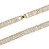 INS Moda europea y americana nuevo brazalete rectangular de circón tendencia hip hop circón incrustado brazalete para hombre en stock al por mayor