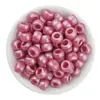 Cuentas de Barril 6*9mm Efecto Perlado Pony Beads Agujero Grande Trenza de Cabello Sucio Cuentas Trenzadas Pulsera de Cuentas Sueltas Accesorios para Joyería DIY