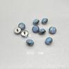 Pendientes de aleación de titanio F136 con borde ondulado y ópalo envuelto para la lengua, clavos para el labio, clavos enterrados, joyería para perforación de cabeza