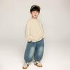 Moletom Changguo para Meninos Estilo Novo Primavera e Outono Top Liso Colorido Infantil Versão Coreana Manga Longa para Bebês e Crianças