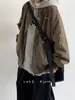 Jaqueta Baseball de Marca de Moda High Street para Homens e Mulheres, Novo Estilo Primavera e Outono, Caimento Solto, Simples e Versátil, Jaqueta Piloto de Workwear de Alta Qualidade