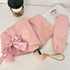 Paraguas Totalmente Automático de Alto Valor con Mariposa Tridimensional, Recubrimiento Negro para Protección Solar y UV, Doble Uso para Sol y Lluvia, Plegable para Mujer