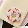 Superventas transfronterizo soporte magnético con airbag en forma de corazón con estampado de lunares de dibujos animados, soporte magnético para teléfono retráctil y plegable