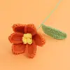 Buquê de Flores de Crochê de Tulipa Aberto na Fronteira Atacado Flores Artificiais Flores de Crochê de Tulipa de Novo Estilo