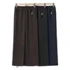 Pantalones para mujeres de mediana edad y mayores, pantalones largos casuales de primavera y otoño, nuevos pantalones rectos elásticos de cintura alta elegantes para madres y abuelas