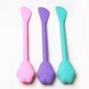 Escova cosmética de silicone macia personalizada, escova dupla para raspar arranhões de gato, escova para máscara, limpeza de pele, escova facial personalizada