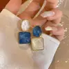 Pendientes de flor de perla coreanos estilo TikTok para mujer, lujo ligero, alta gama, nicho, versátiles, elegantes, populares