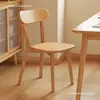 Cadeira de jantar em madeira maciça, mesa e cadeiras de jantar de estilo moderno simples, cadeira de madeira maciça, banquinho simples para casa, cadeira de jantar com encosto, Louis