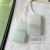 Fivela de Paz Verde Natural Tianshan Marca Sem Importar Pingente Fechadura Xiangyun Colar Autêntico de Seda Dourada Jade Esmeralda de Xinjiang para Homens e Mulheres