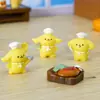 Micro Paisaje Lindo Perro Pudín Chef Muebles Escritorio Resina Manualidad DIY Decoración Adornos Gama Alta Nicho