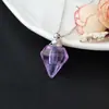 Frasco de Cristal Roxo, Frasco de Cabelo de Feto, Frasco de Perfume e Óleo Essencial Cravejado de Diamantes, Colar, Tampa Torcida, Frasco Reabastecível, Pingente, Presente de Aniversário